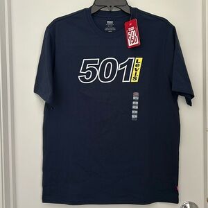 Levi's 501 Men’s Short Sleeve Graphic T-Shirt - Relaxed Fit - Size Small